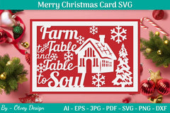 Christmas Card Papercut SVG Bundle 29 - CraftNest - Digital Crafting and Art