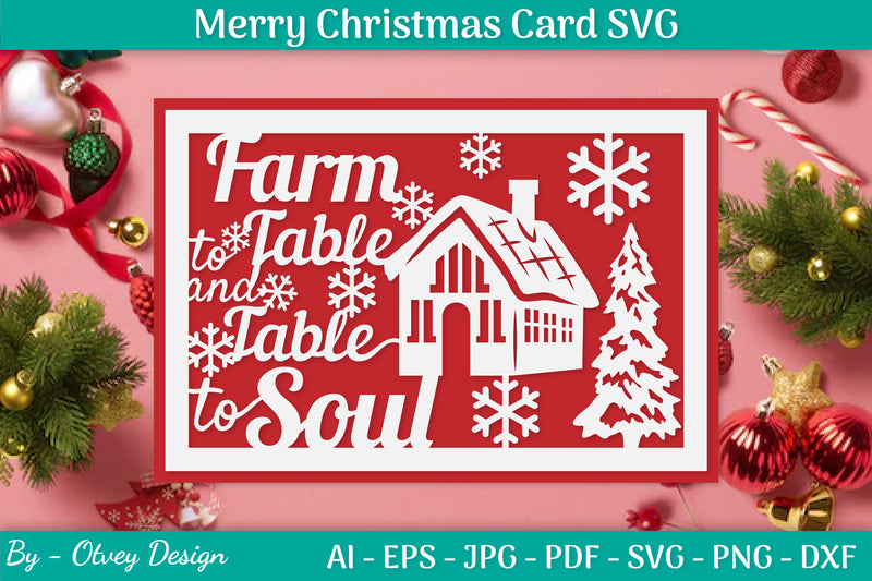 Christmas Card Papercut SVG Bundle 29 - CraftNest - Digital Crafting and Art