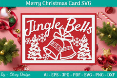 Christmas Card Papercut SVG Bundle 49 - CraftNest - Digital Crafting and Art