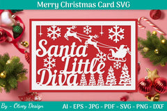 Christmas Card Papercut SVG Bundle 30 - CraftNest - Digital Crafting and Art