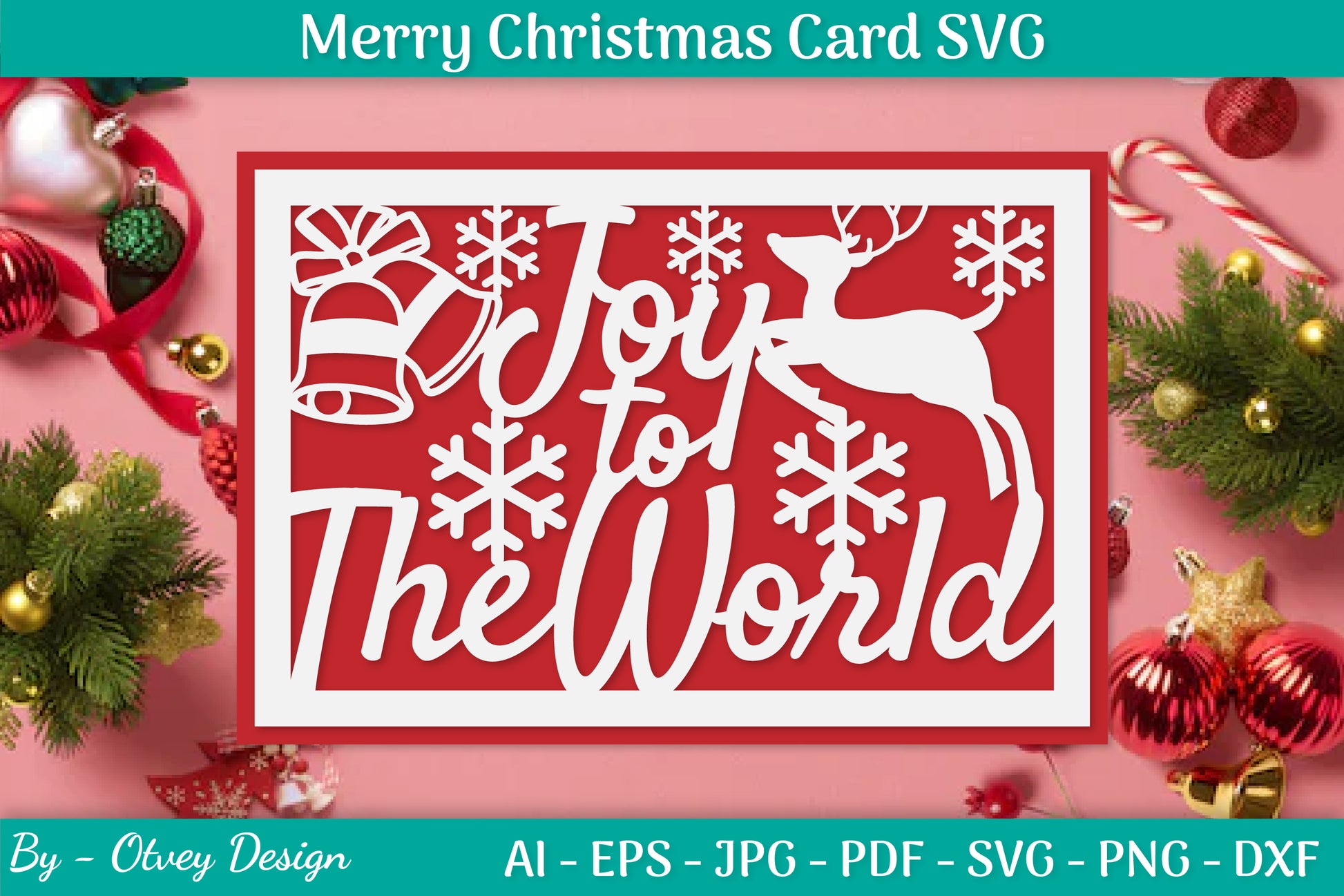 Christmas Card Papercut SVG Bundle 50 - CraftNest - Digital Crafting and Art