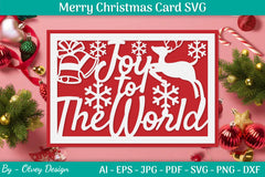 Christmas Card Papercut SVG Bundle 50 - CraftNest - Digital Crafting and Art