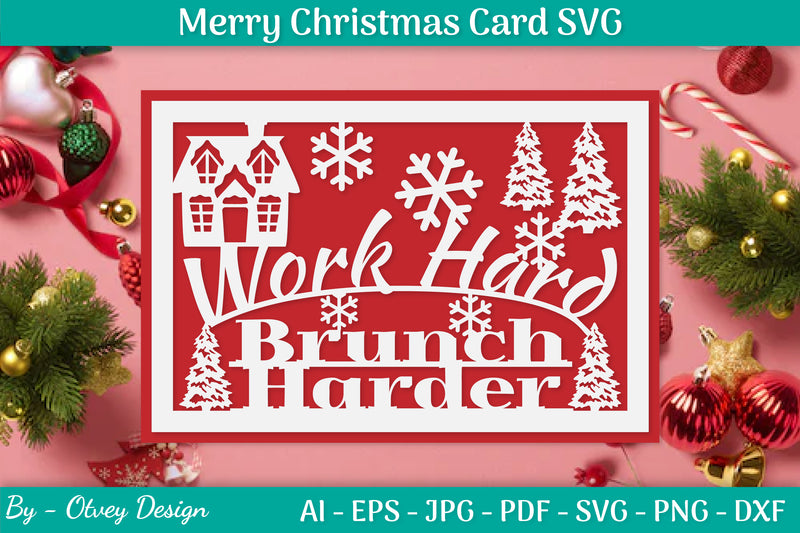 Christmas Card Papercut SVG Bundle 31 - CraftNest - Digital Crafting and Art