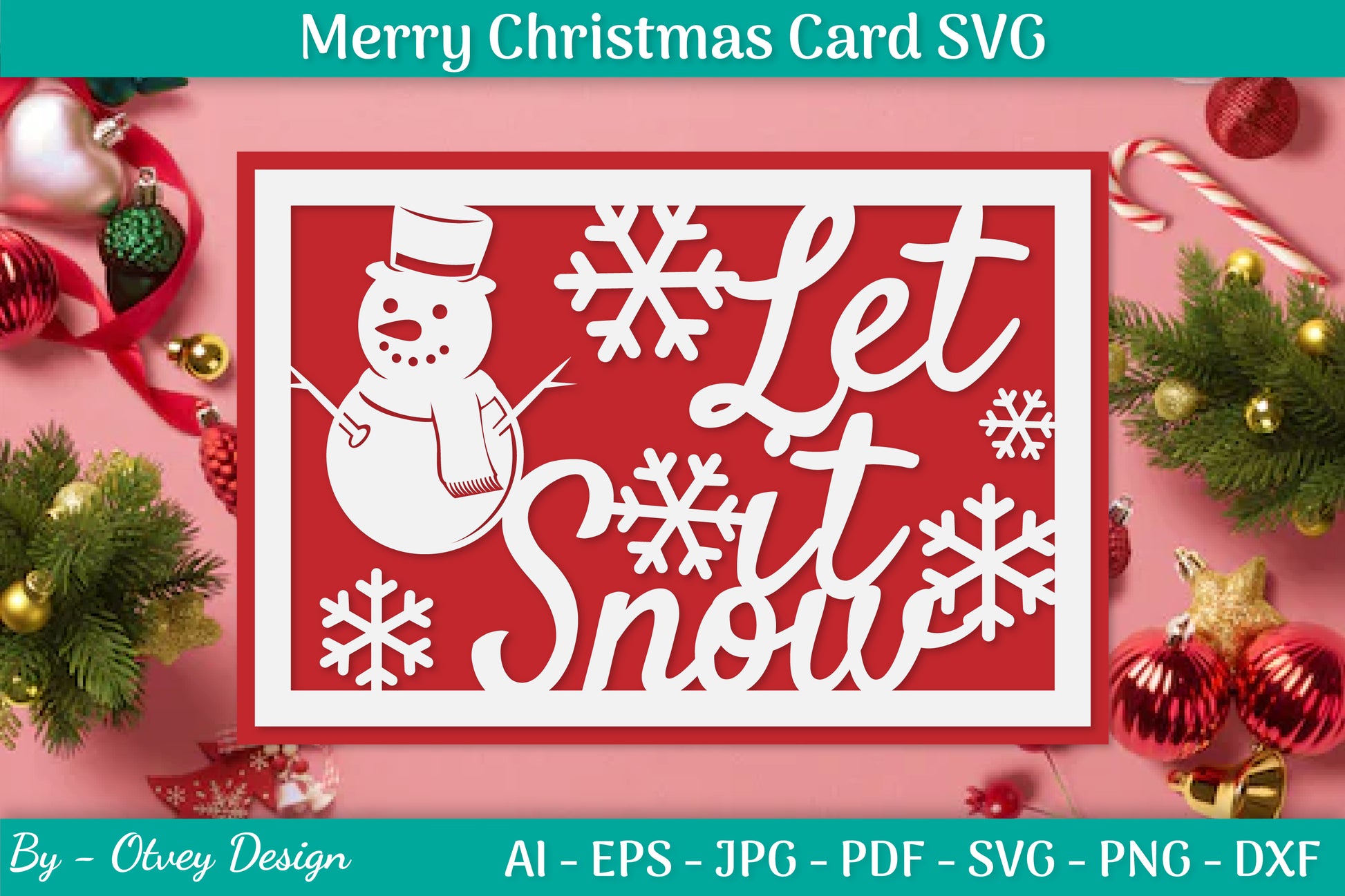 Christmas Card Papercut SVG Bundle 51 - CraftNest - Digital Crafting and Art
