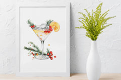 Festive Christmas Cocktails Clipart Bundle - CraftNest - Digital Crafting and Art