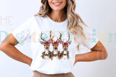 Pink Coquette Christmas Deer Clipart Bundle - CraftNest - Digital Crafting and Art