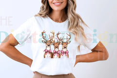 Pink Coquette Christmas Deer Clipart Bundle - CraftNest - Digital Crafting and Art