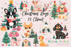 Christmas Dogs Clipart Bundle