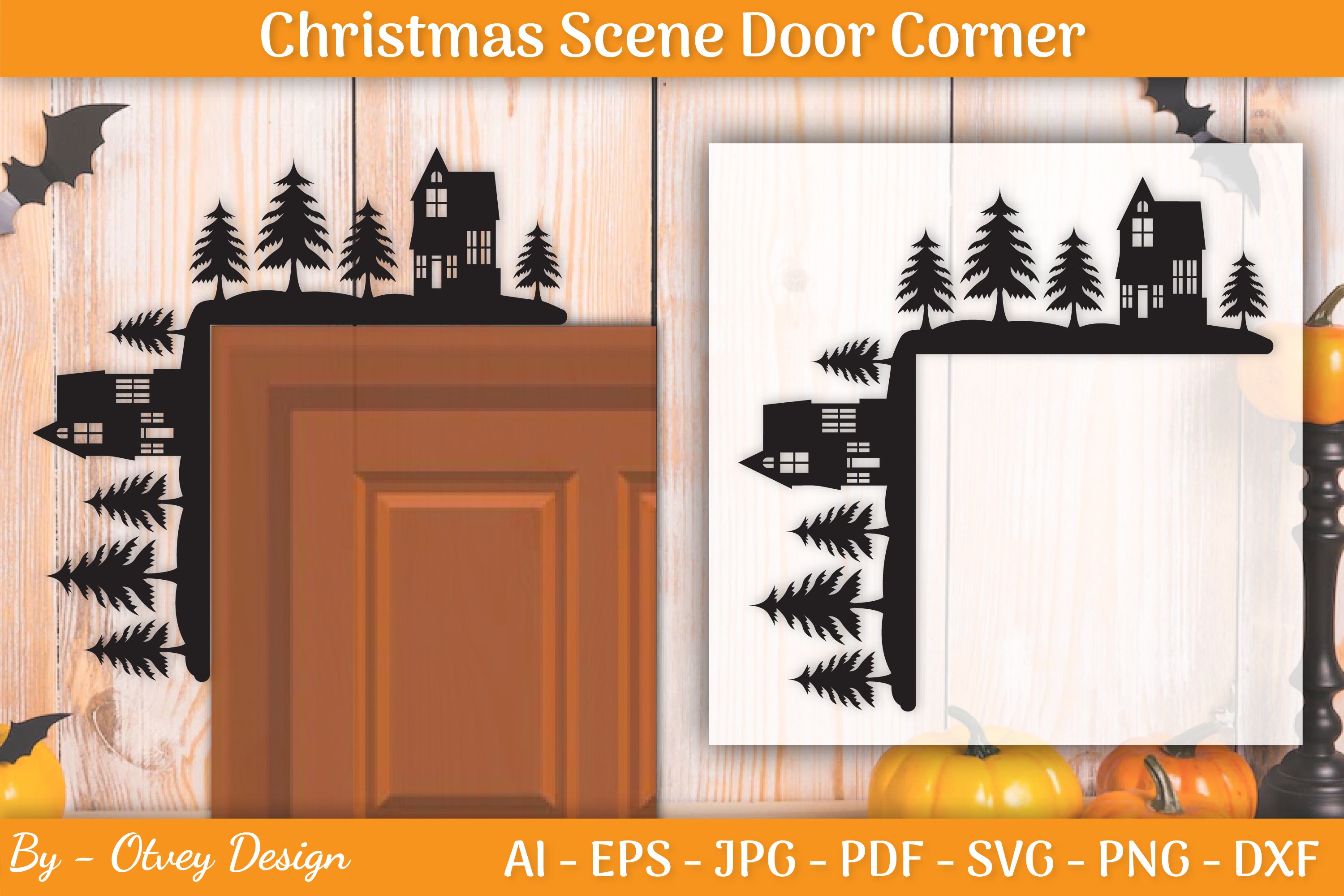 Christmas Door Corner SVG Bundle