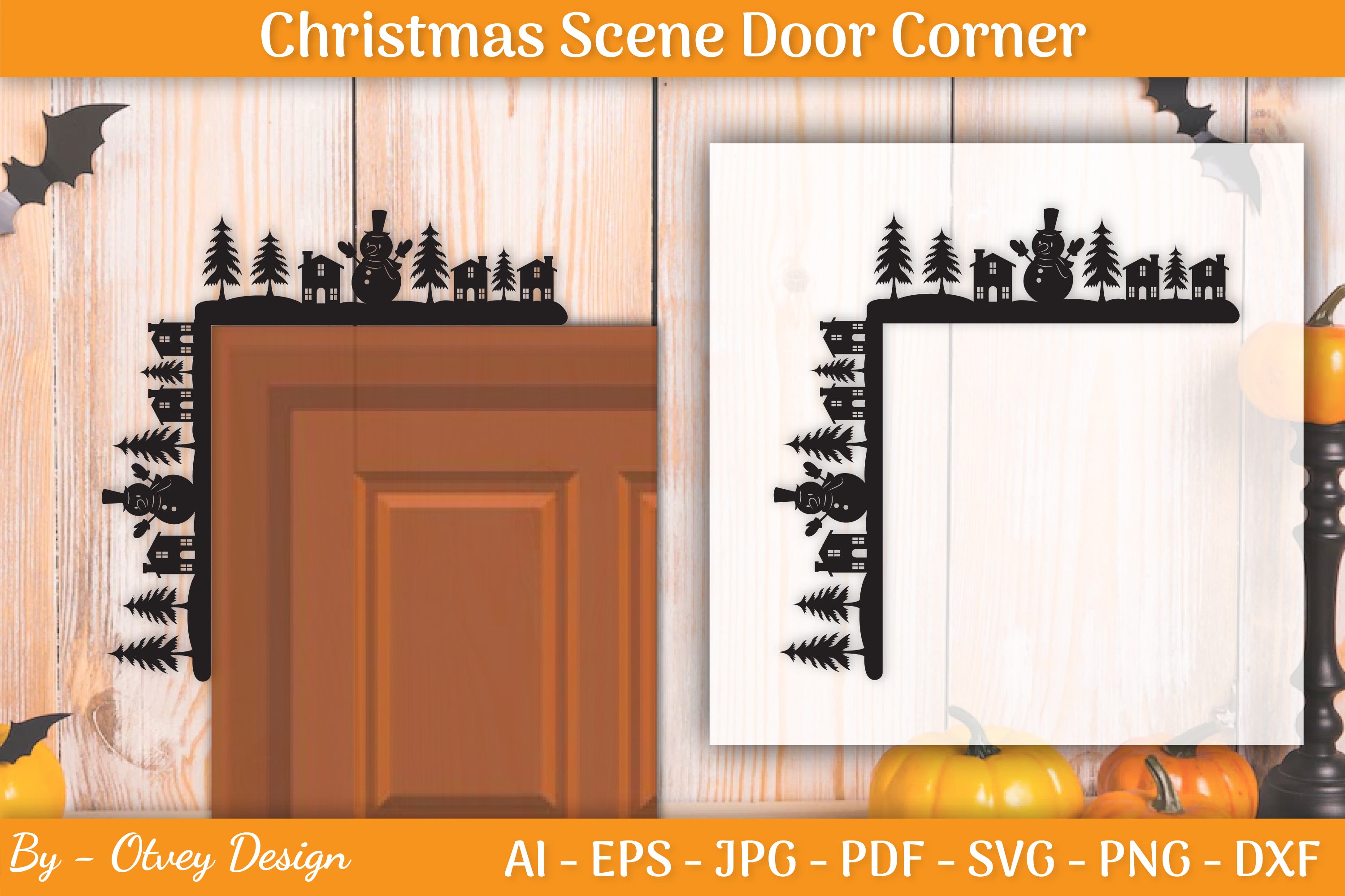 Christmas Door Corner SVG Bundle