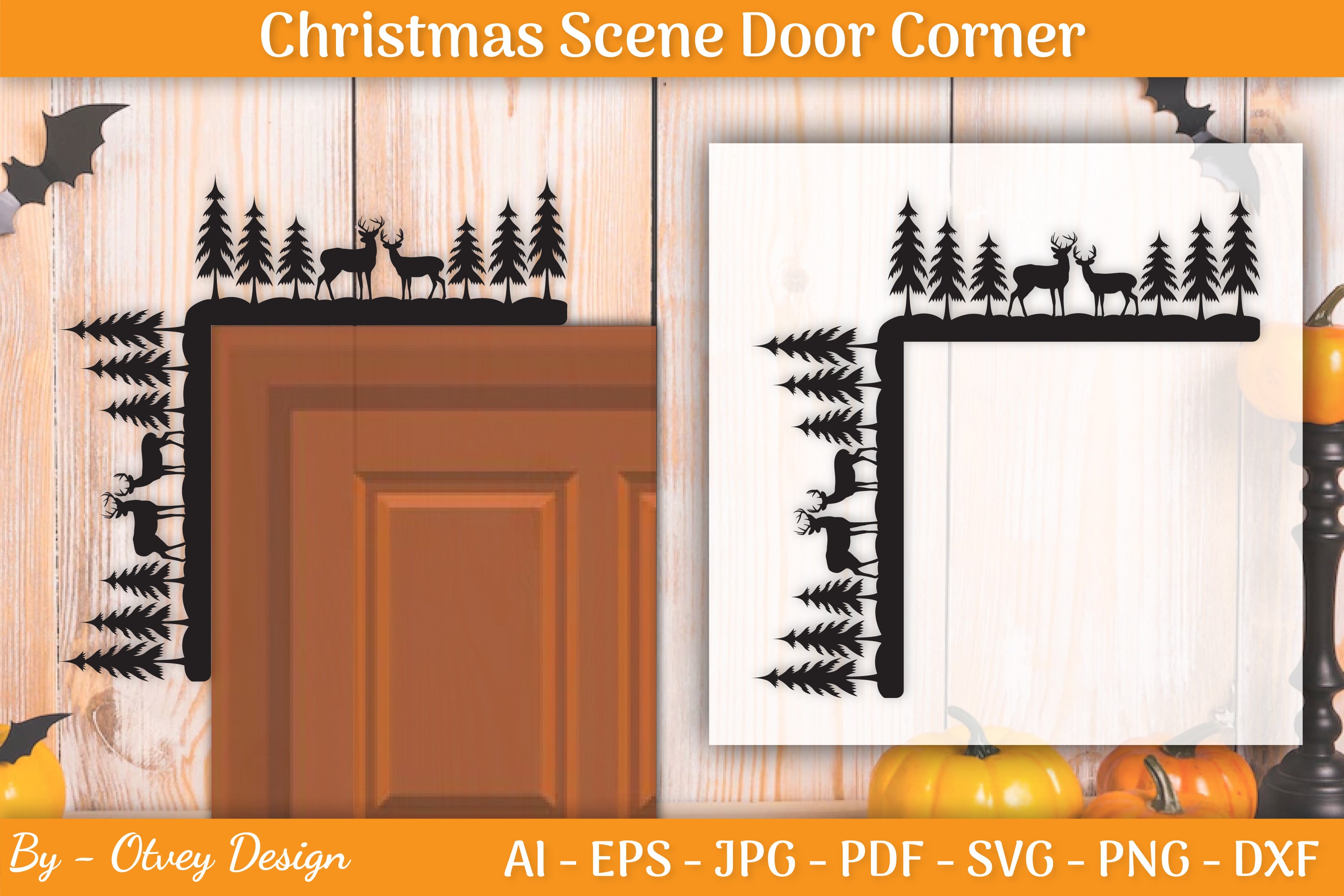 Christmas Door Corner SVG Bundle