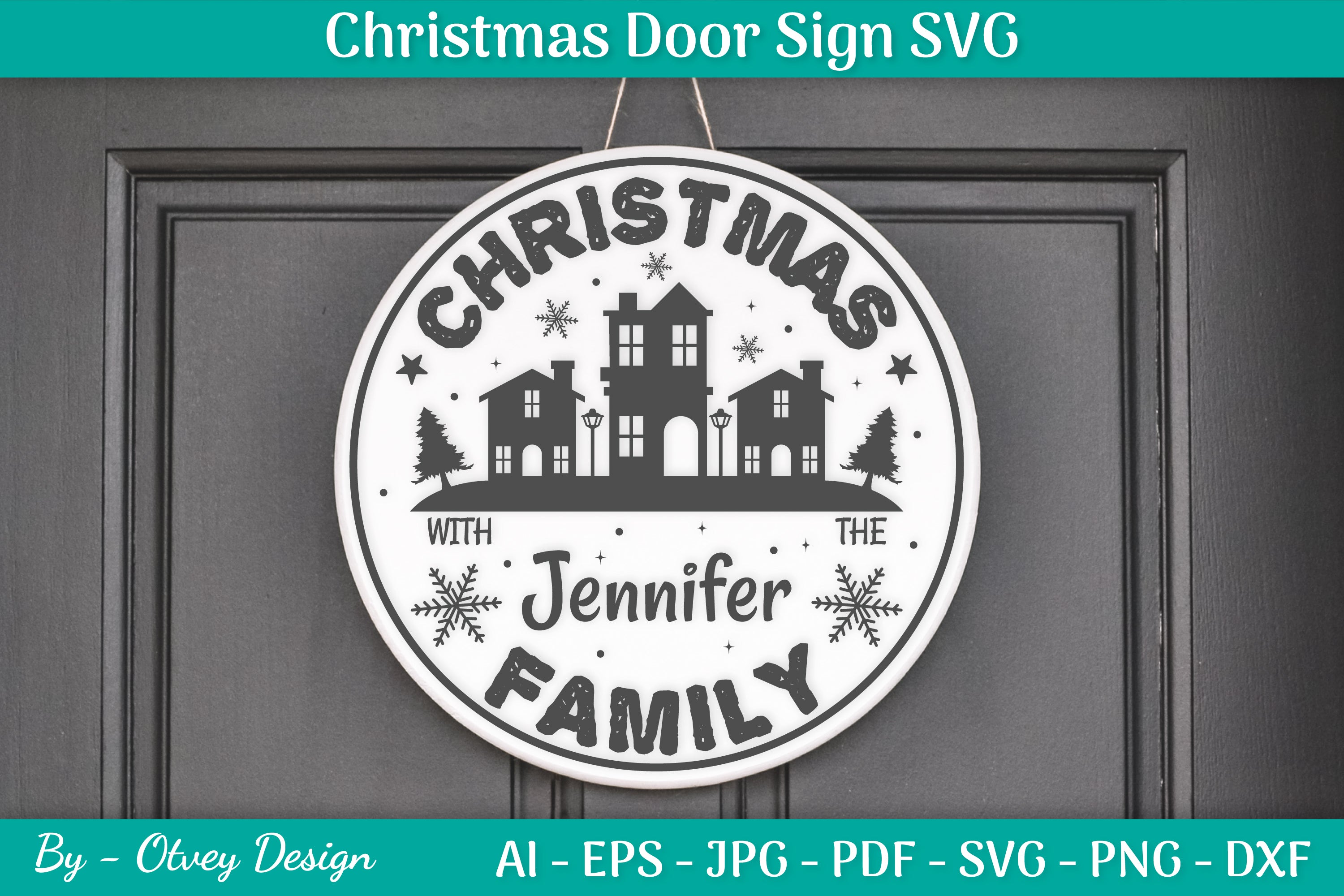 Christmas Door Sign SVG Bundle