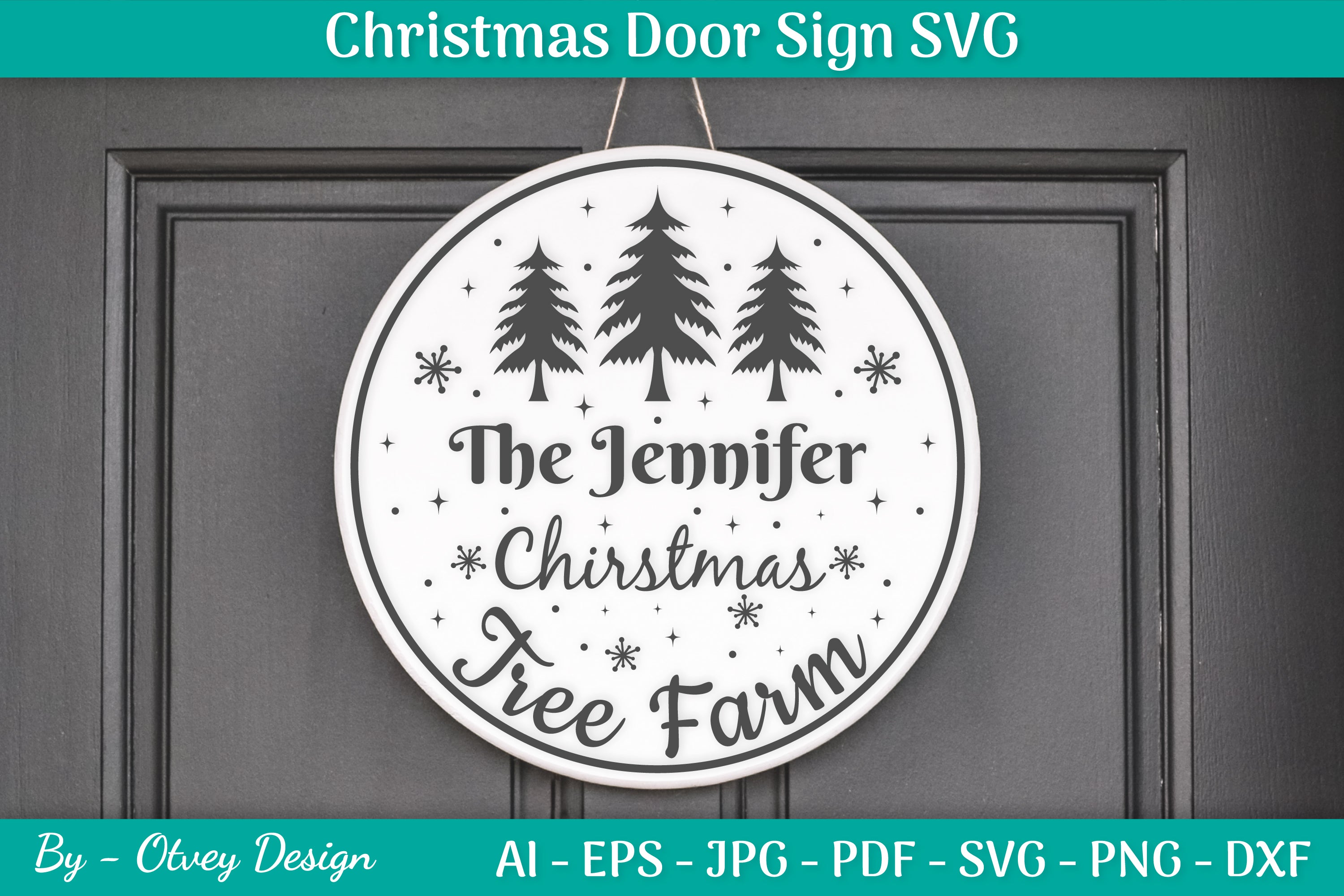 Christmas Door Sign SVG Bundle