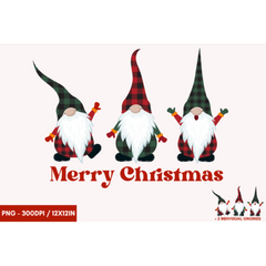Christmas Gnomes Clipart - CraftNest - Digital Crafting and Art