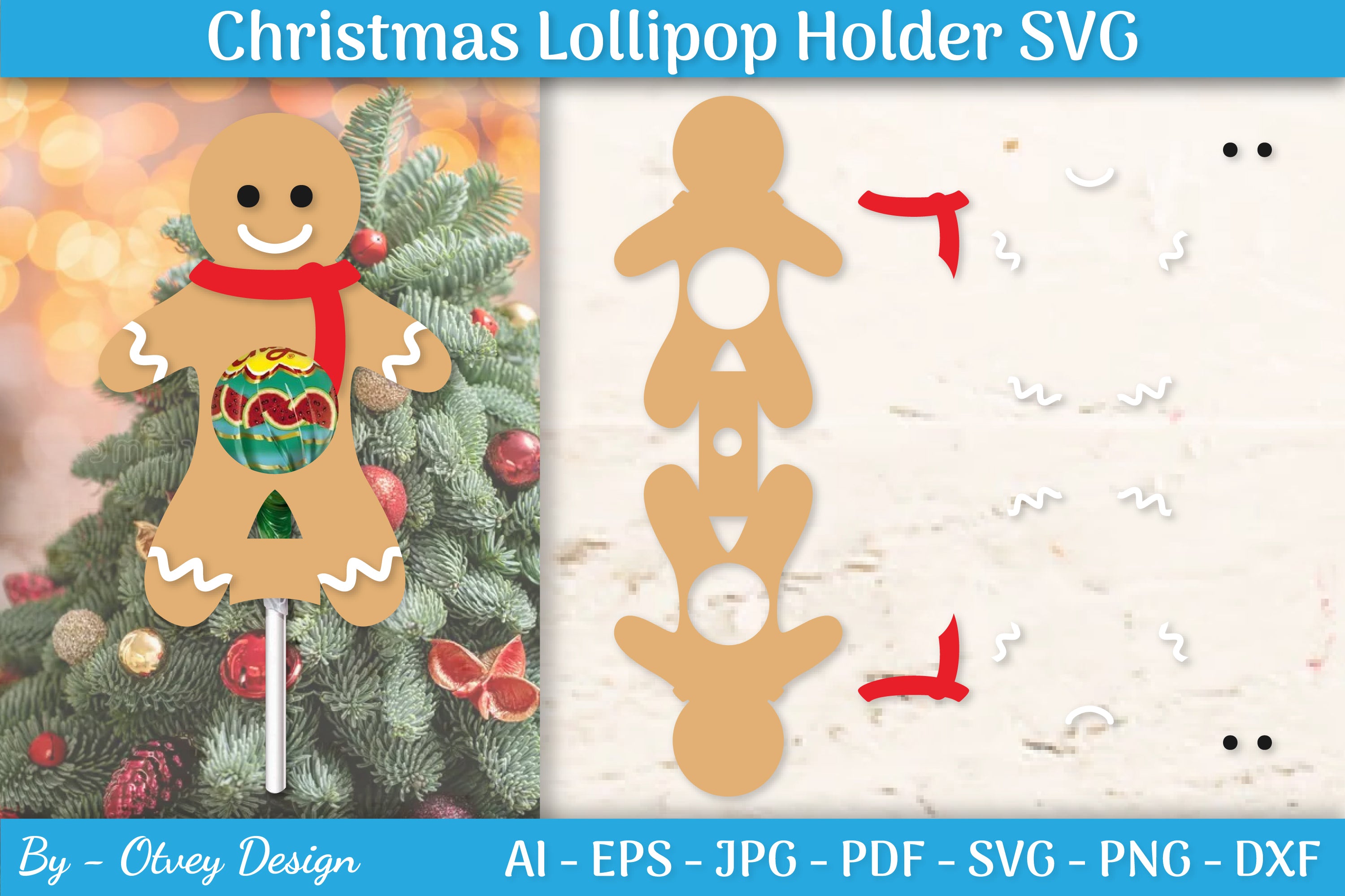Christmas Lollipop Holder SVG Bundle