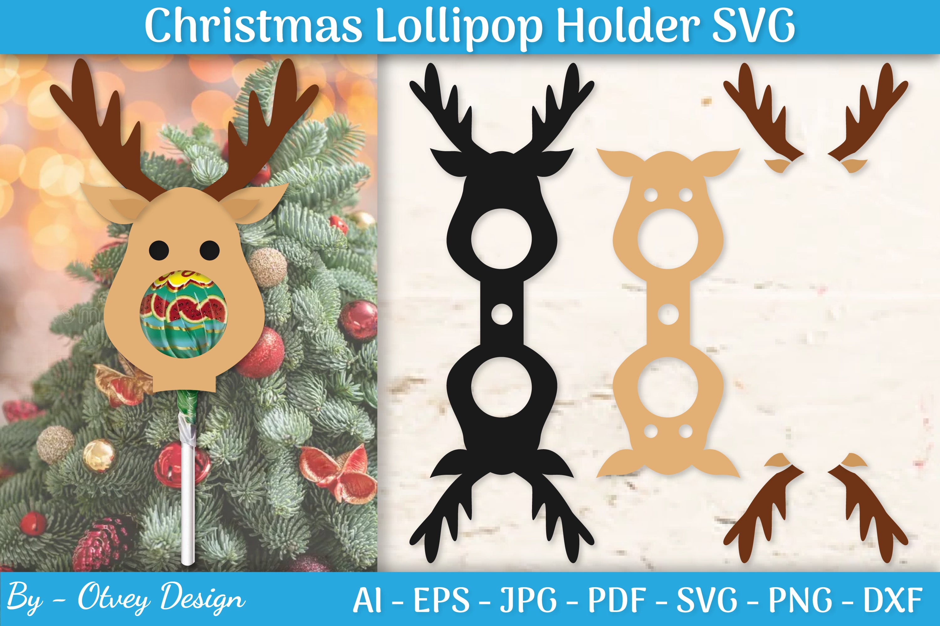 Christmas Lollipop Holder SVG Bundle