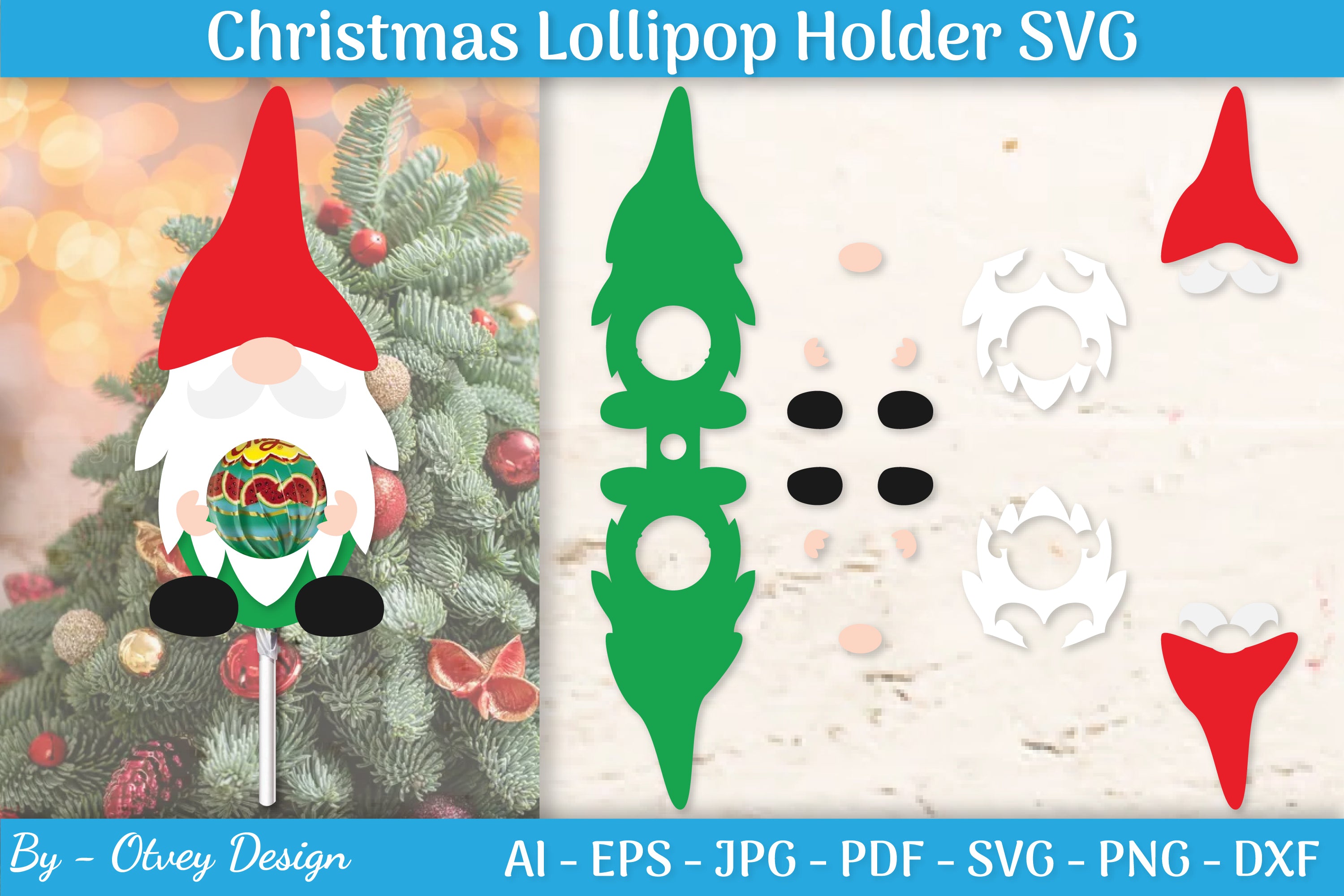 Christmas Lollipop Holder SVG Bundle