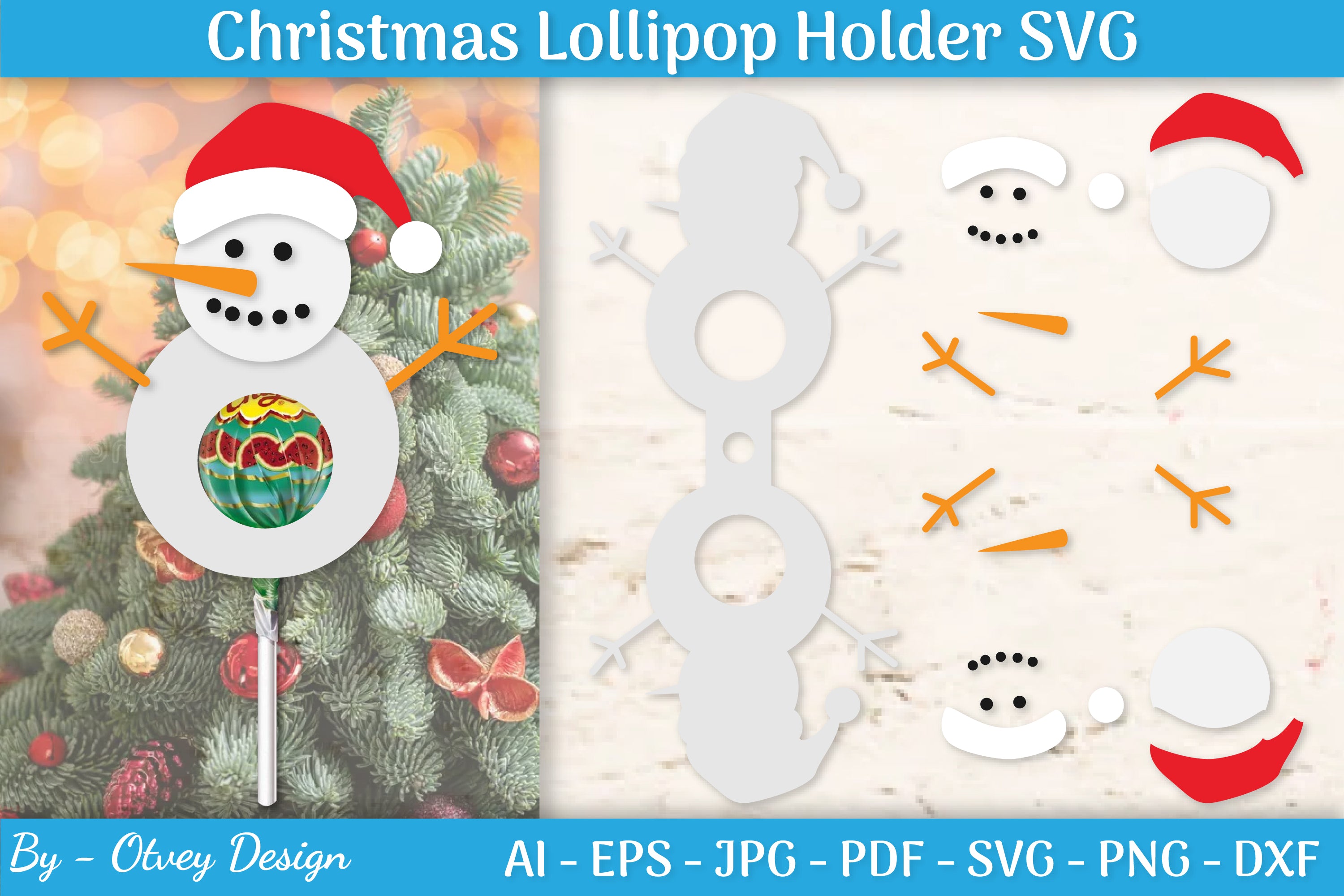 Christmas Lollipop Holder SVG Bundle