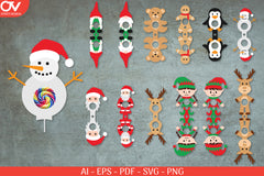 Christmas Lollipop Holders SVG Bundle - CraftNest - Digital Crafting and Art
