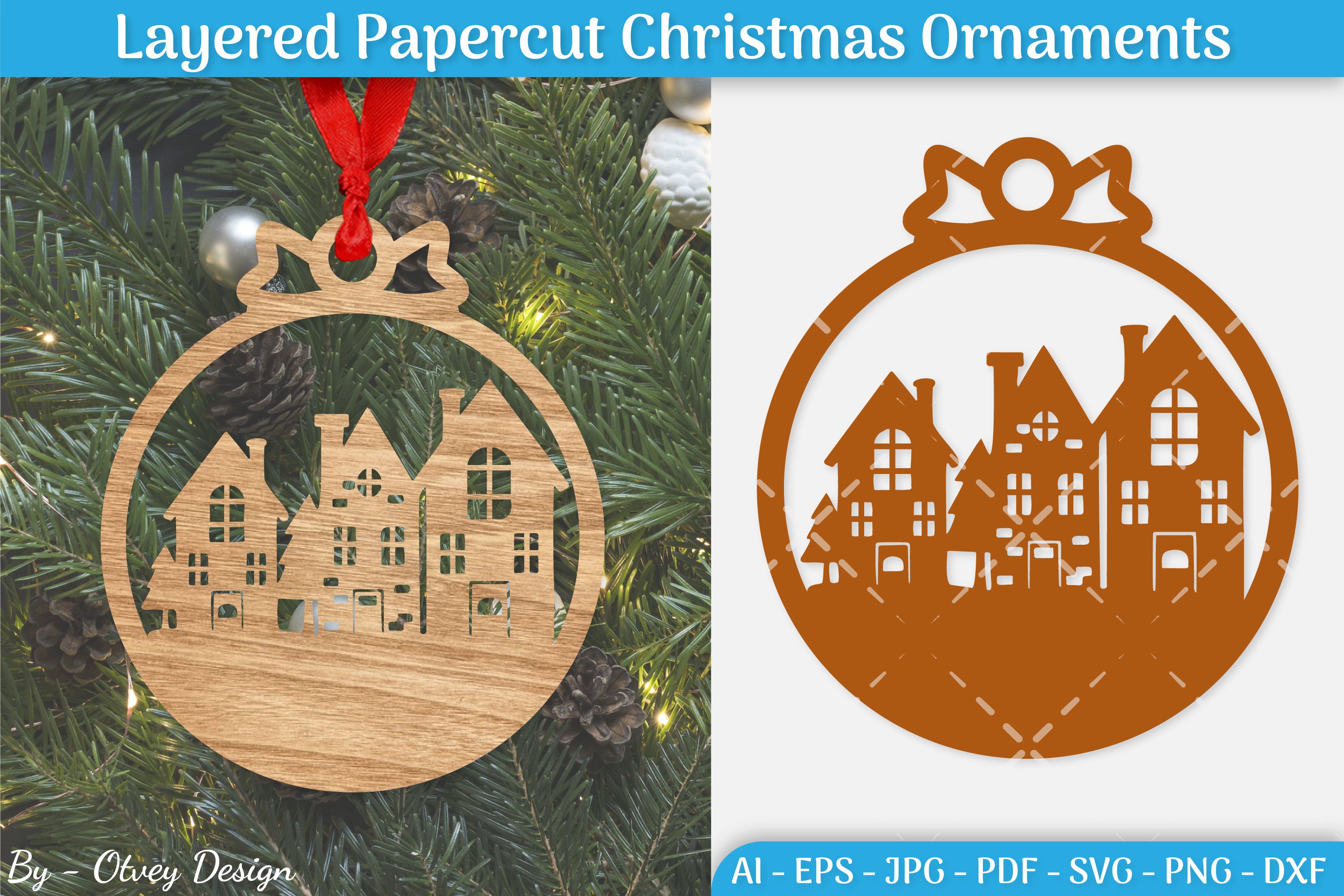 Christmas Ornament SVG Bundle 2 - CraftNest - Digital Crafting and Art