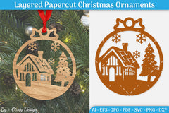 Christmas Ornament SVG Bundle 17 - CraftNest - Digital Crafting and Art