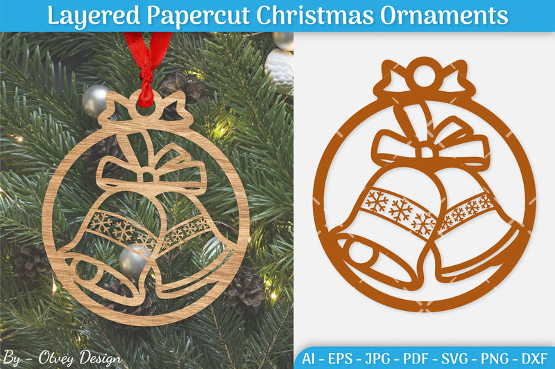 Christmas Ornament SVG Bundle 19 - CraftNest - Digital Crafting and Art