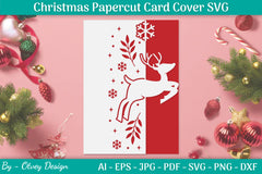 Snowflake Papercut Card Cover Template SVG Bundle 17 - CraftNest - Digital Crafting and Art