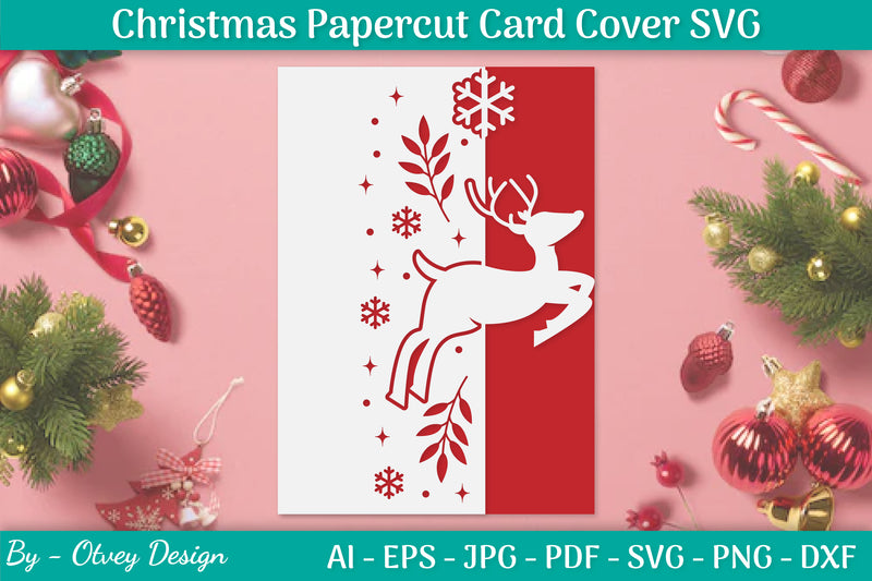Snowflake Papercut Card Cover Template SVG Bundle 17 - CraftNest - Digital Crafting and Art
