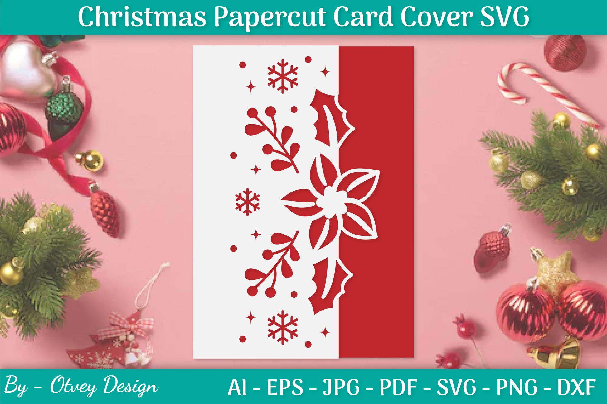 Snowflake Papercut Card Cover Template SVG Bundle 23 - CraftNest - Digital Crafting and Art