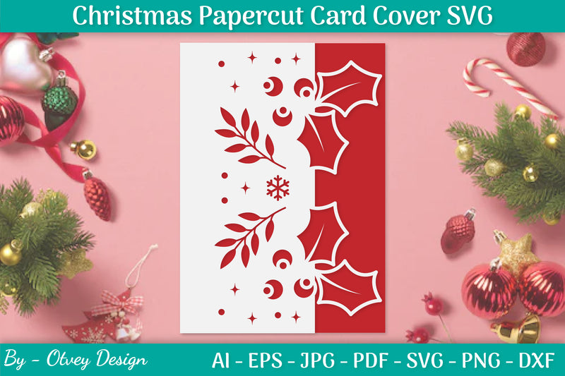 Snowflake Papercut Card Cover Template SVG Bundle 24 - CraftNest - Digital Crafting and Art