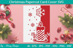 Snowflake Papercut Card Cover Template SVG Bundle 26 - CraftNest - Digital Crafting and Art