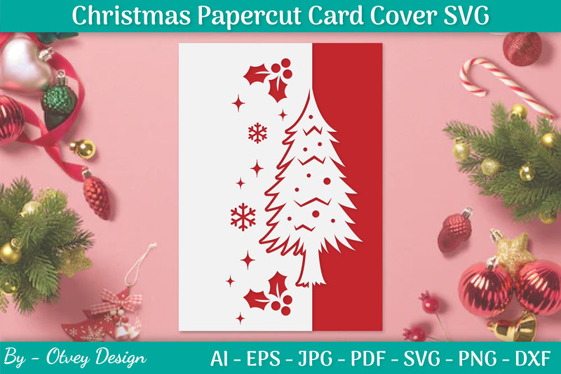 Snowflake Papercut Card Cover Template SVG Bundle 27 - CraftNest - Digital Crafting and Art