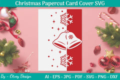 Snowflake Papercut Card Cover Template SVG Bundle 29 - CraftNest - Digital Crafting and Art