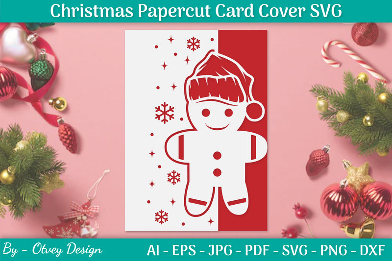 Snowflake Papercut Card Cover Template SVG Bundle 33 - CraftNest - Digital Crafting and Art