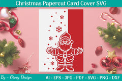 Snowflake Papercut Card Cover Template SVG Bundle 34 - CraftNest - Digital Crafting and Art