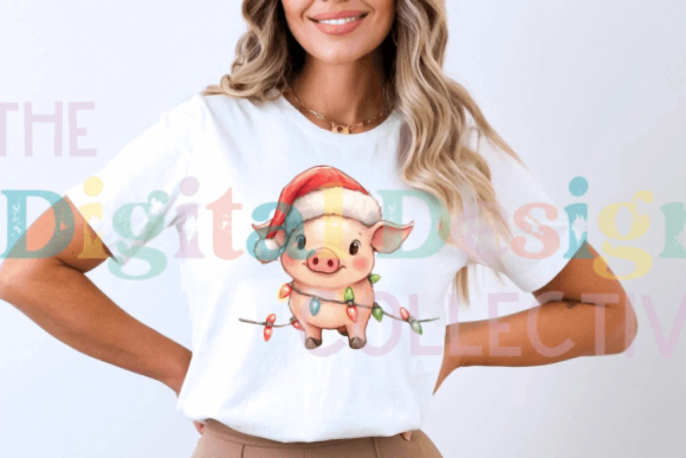 Christmas Pig Clipart Bundle - CraftNest - Digital Crafting and Art