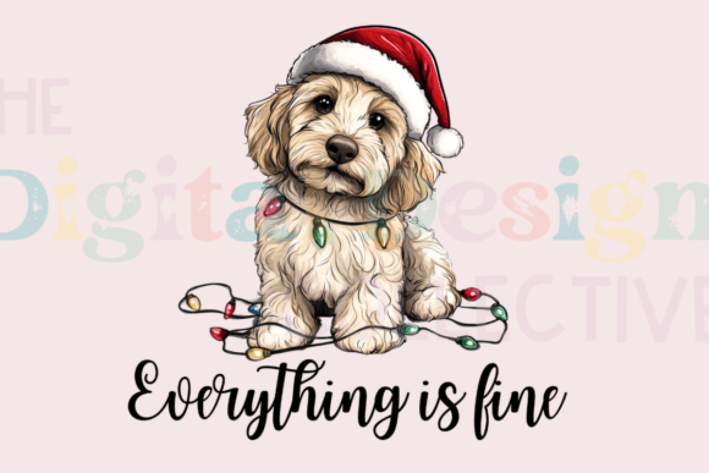 Adorable Christmas Puppy Clipart Bundle