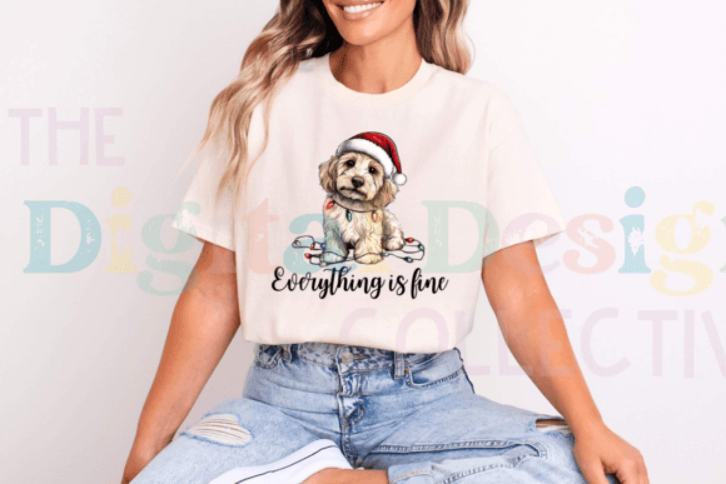 Adorable Christmas Puppy Clipart Bundle