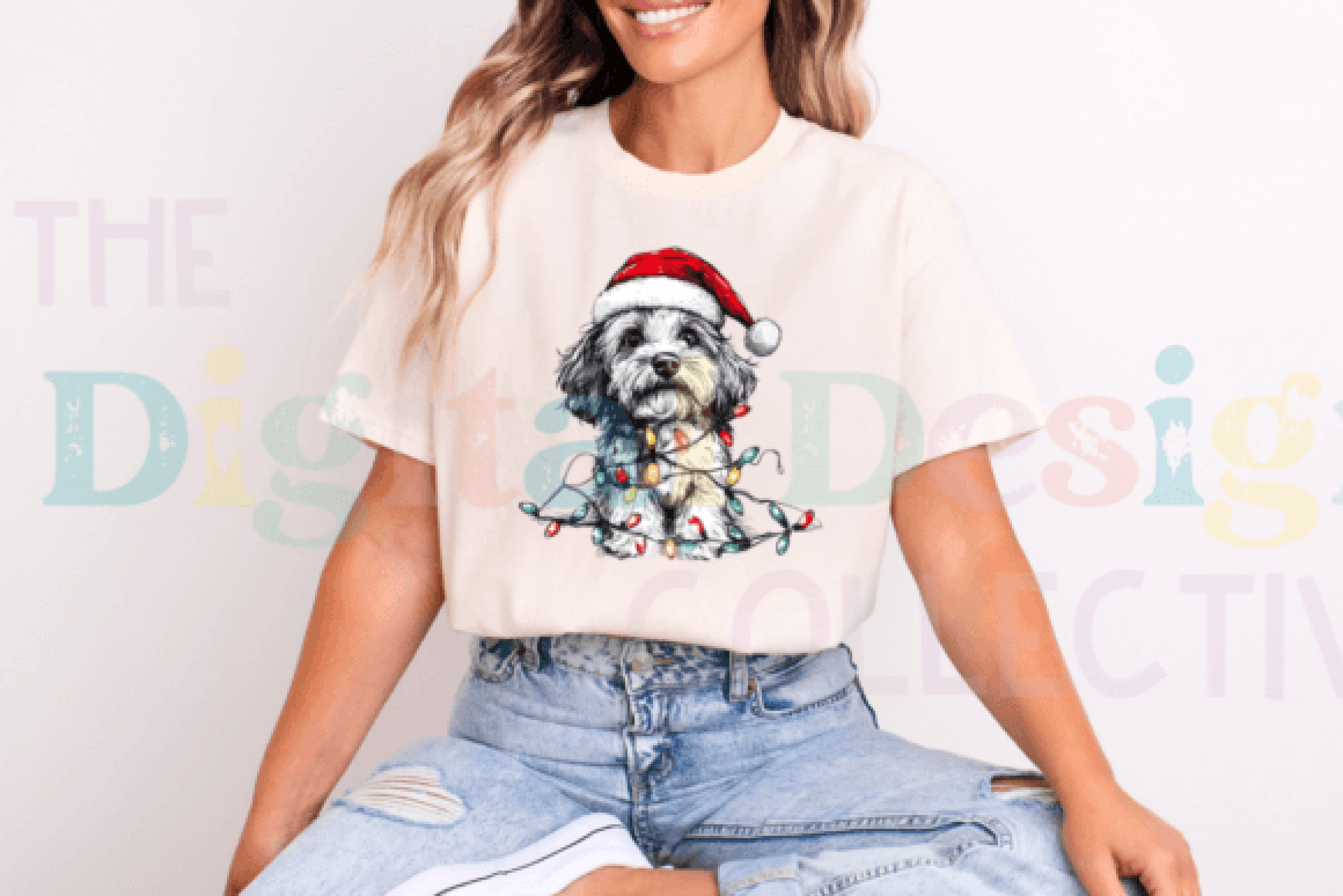 Adorable Christmas Puppy Clipart Bundle