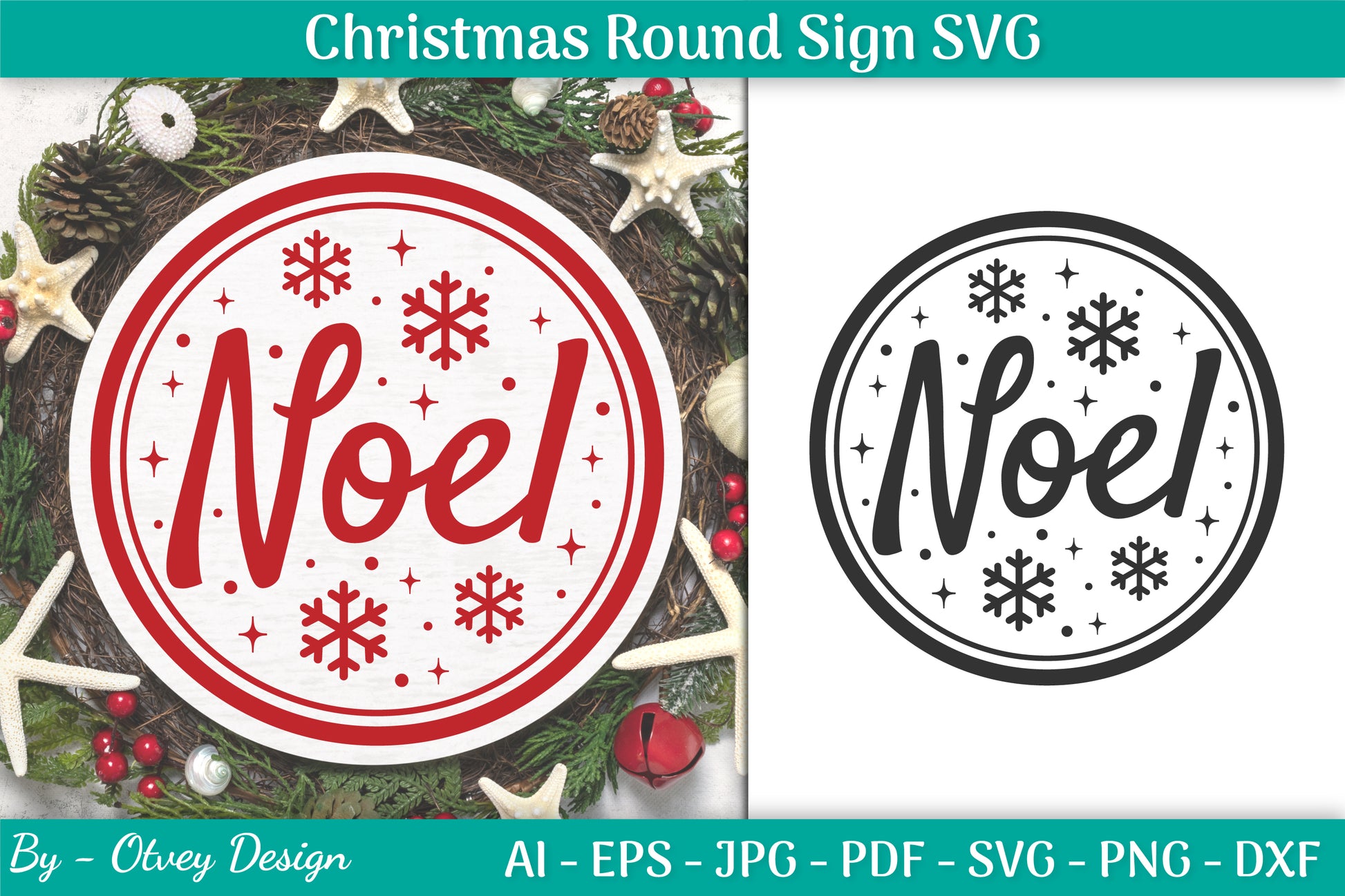 Christmas Round SVG Bundle 22 - CraftNest - Digital Crafting and Art