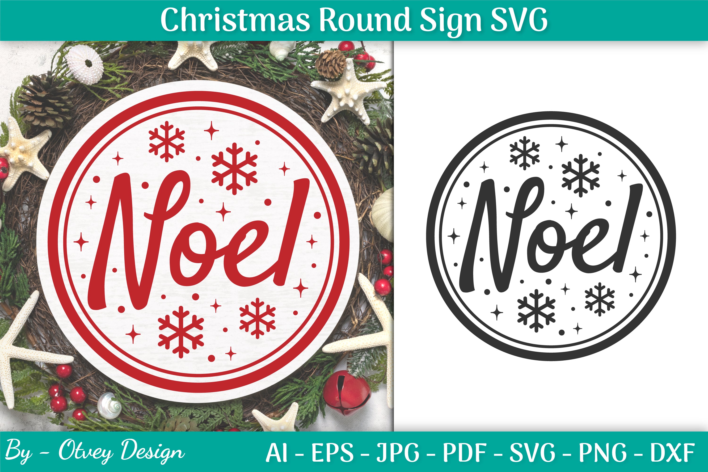 Christmas Round SVG Bundle 22 - CraftNest - Digital Crafting and Art