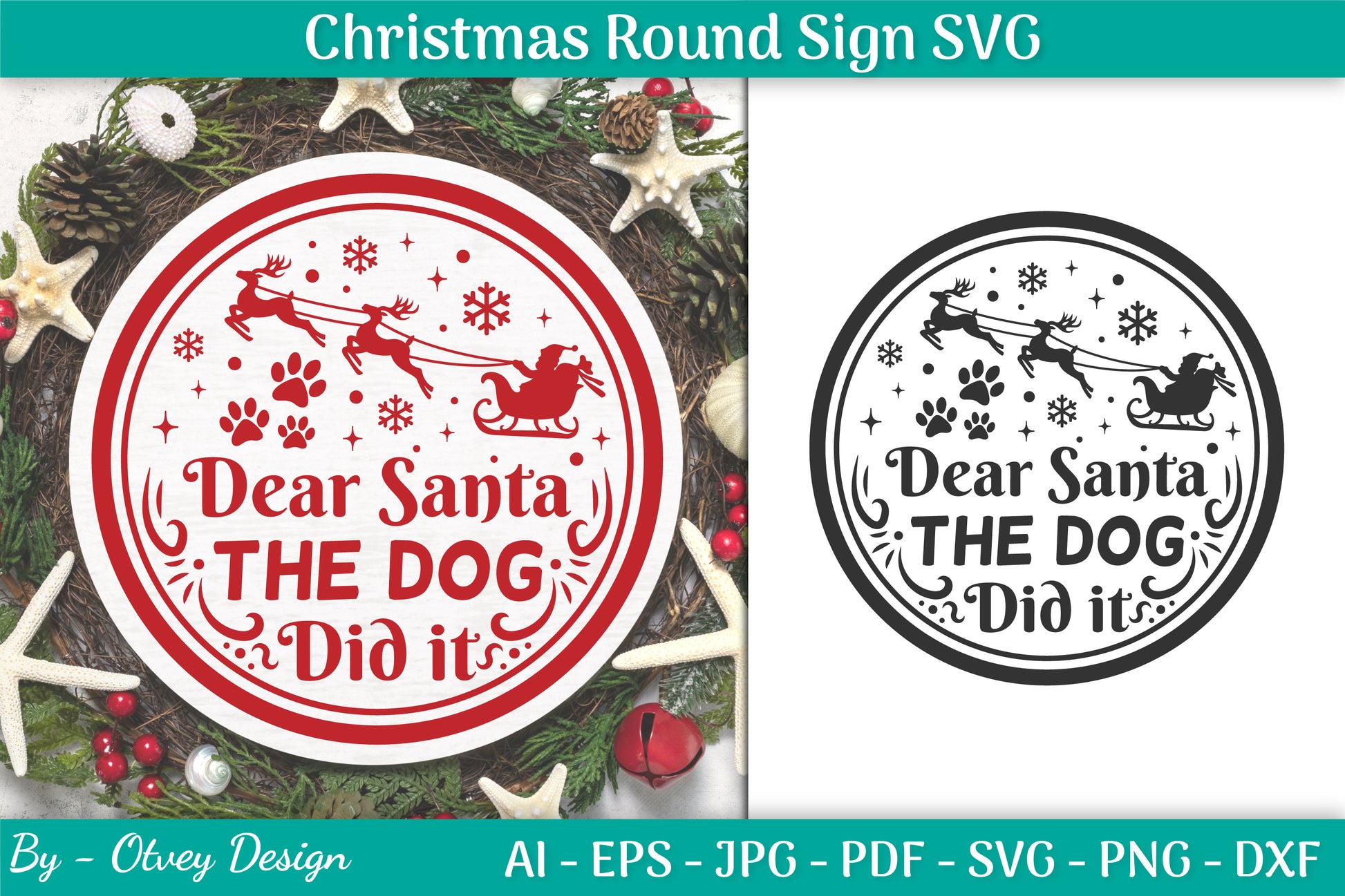 Christmas Round SVG Bundle 1 - CraftNest - Digital Crafting and Art