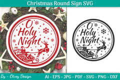 Christmas Round SVG Bundle 3 - CraftNest - Digital Crafting and Art