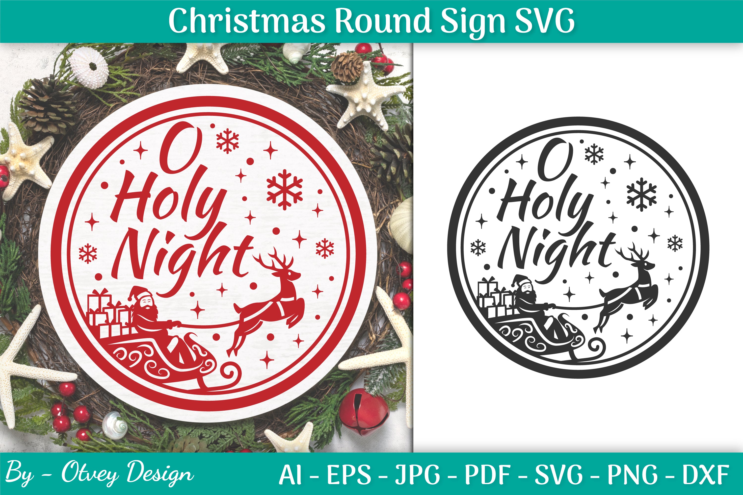 Christmas Round SVG Bundle 3 - CraftNest - Digital Crafting and Art