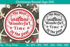 Christmas Round SVG Bundle 4 - CraftNest - Digital Crafting and Art