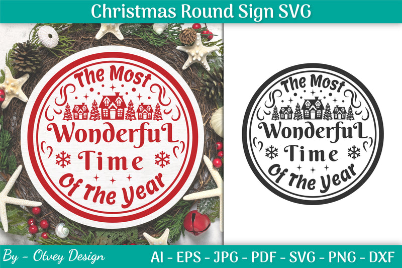 Christmas Round SVG Bundle 4 - CraftNest - Digital Crafting and Art