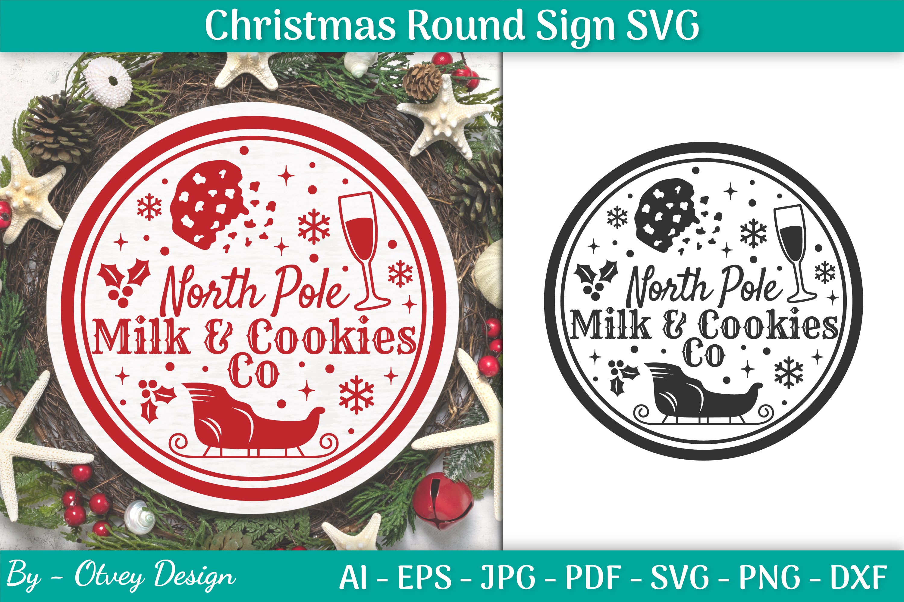 Christmas Round SVG Bundle 26 - CraftNest - Digital Crafting and Art