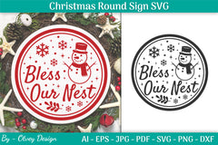 Christmas Round SVG Bundle 7 - CraftNest - Digital Crafting and Art