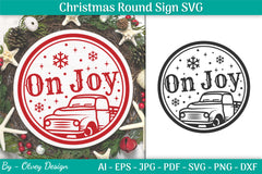 Christmas Round SVG Bundle 27 - CraftNest - Digital Crafting and Art