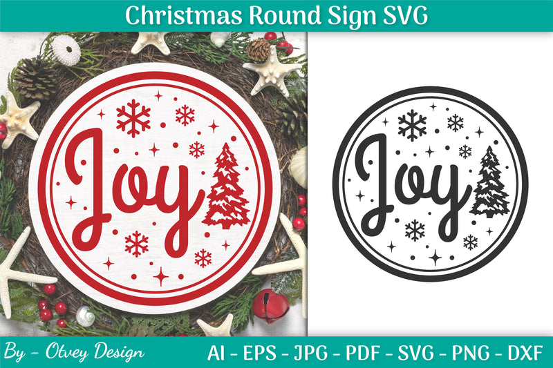 Christmas Round SVG Bundle 8 - CraftNest - Digital Crafting and Art